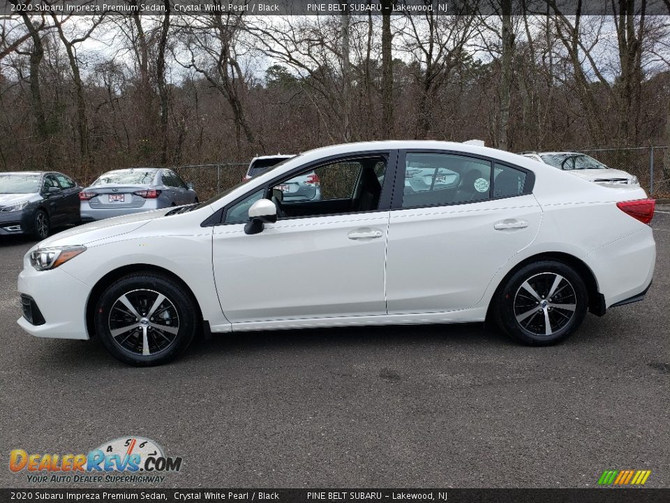 2020 Subaru Impreza Premium Sedan Crystal White Pearl / Black Photo #3