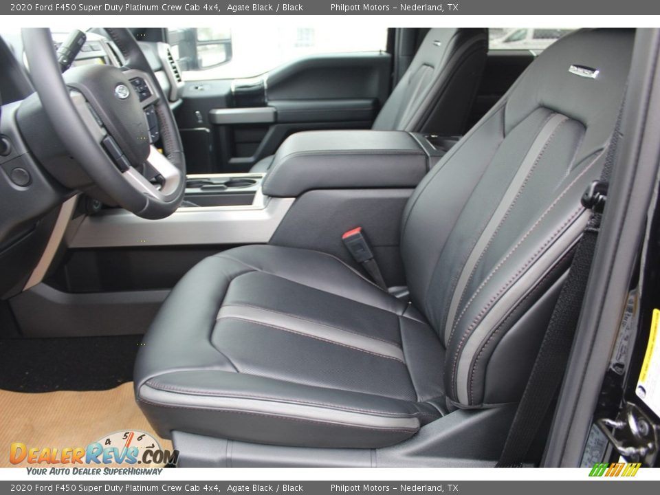 2020 Ford F450 Super Duty Platinum Crew Cab 4x4 Agate Black / Black Photo #10