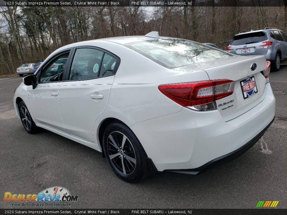 2020 Subaru Impreza Premium Sedan Crystal White Pearl / Black Photo #4
