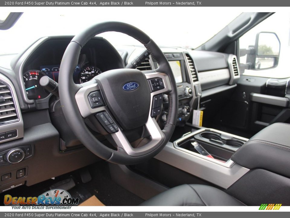 2020 Ford F450 Super Duty Platinum Crew Cab 4x4 Agate Black / Black Photo #12