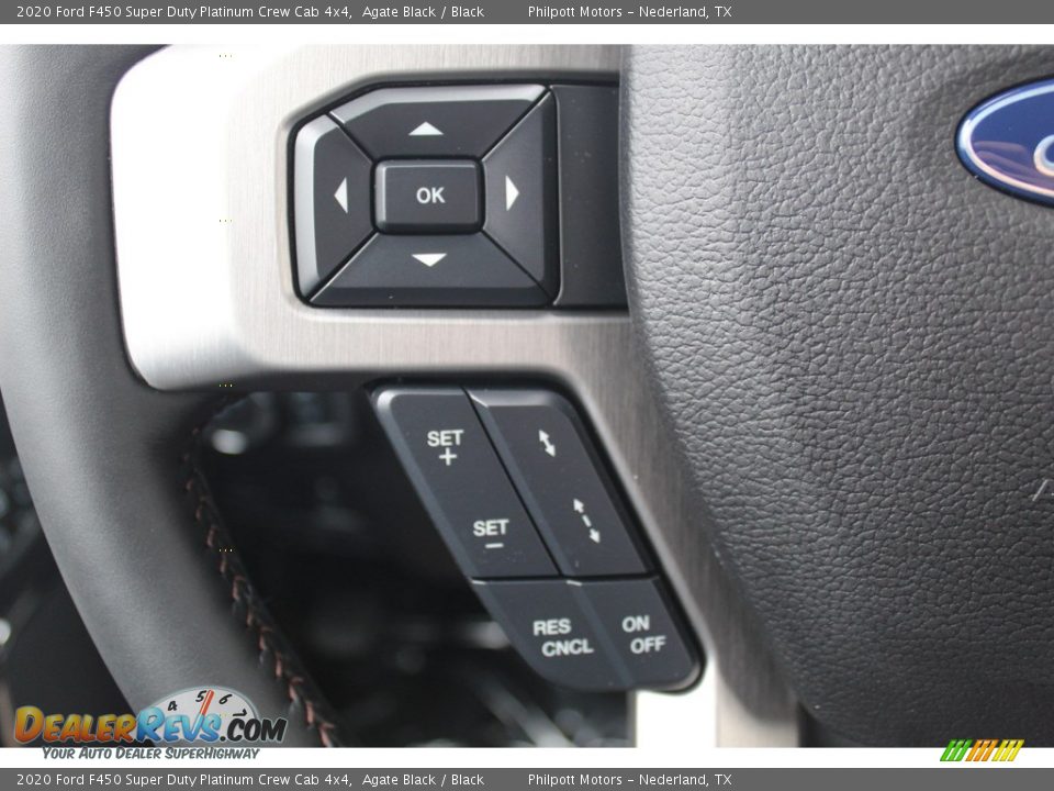 2020 Ford F450 Super Duty Platinum Crew Cab 4x4 Agate Black / Black Photo #14