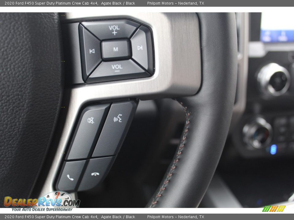 2020 Ford F450 Super Duty Platinum Crew Cab 4x4 Agate Black / Black Photo #15