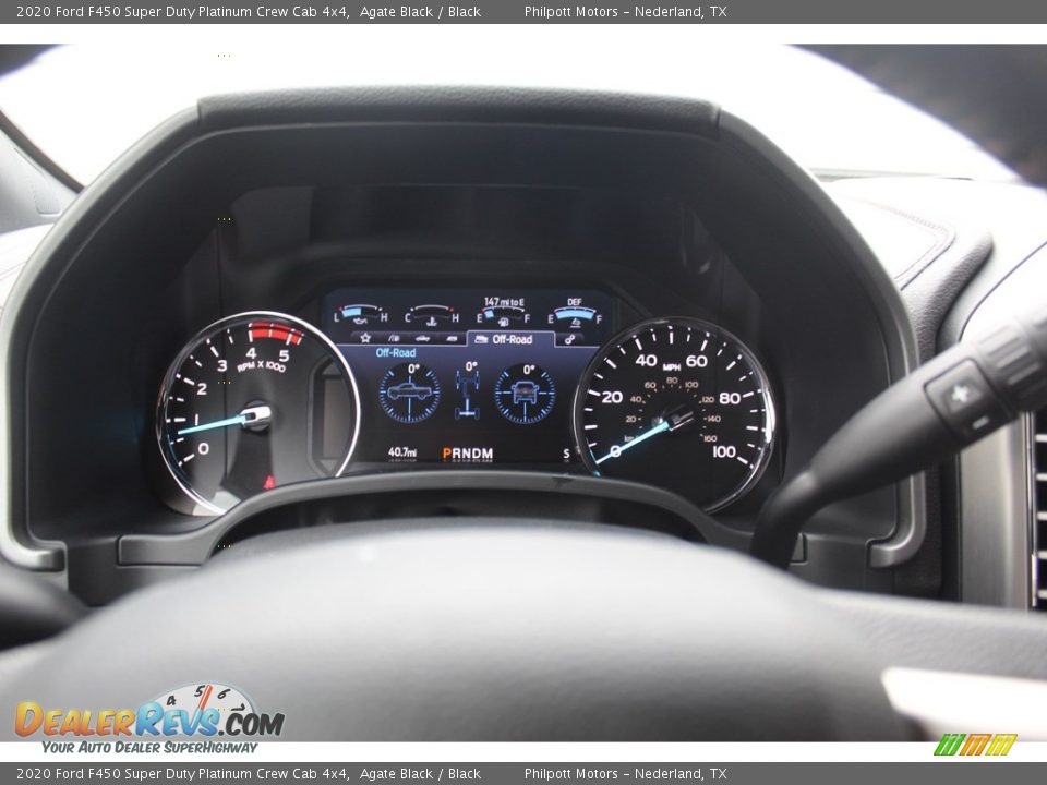 2020 Ford F450 Super Duty Platinum Crew Cab 4x4 Agate Black / Black Photo #16