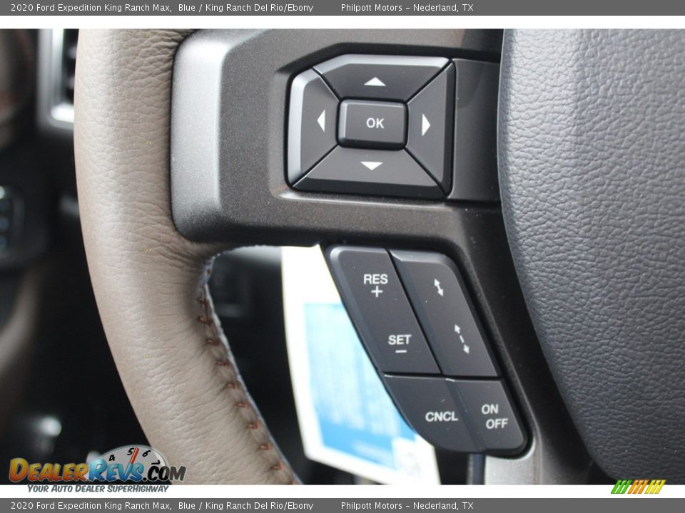 2020 Ford Expedition King Ranch Max Blue / King Ranch Del Rio/Ebony Photo #14