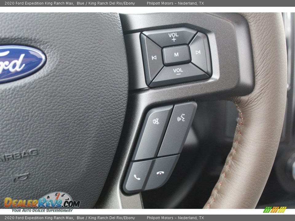 2020 Ford Expedition King Ranch Max Blue / King Ranch Del Rio/Ebony Photo #15