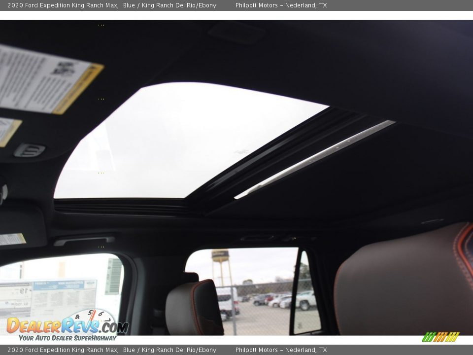 2020 Ford Expedition King Ranch Max Blue / King Ranch Del Rio/Ebony Photo #22