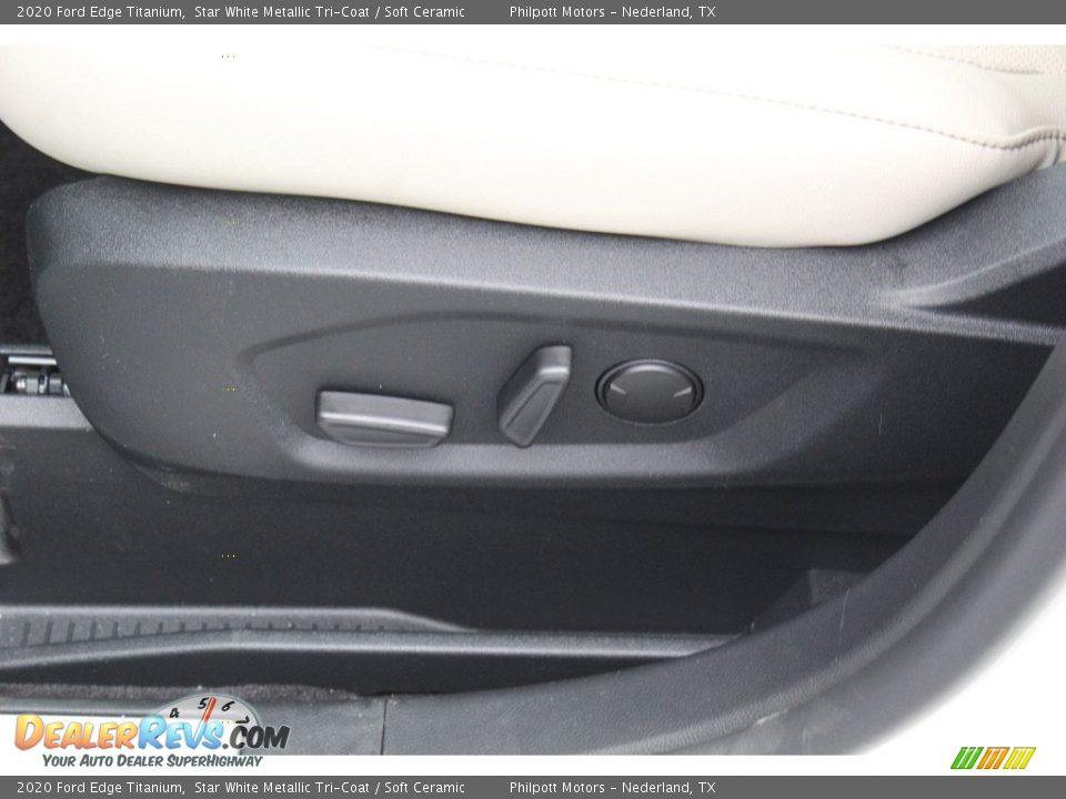 2020 Ford Edge Titanium Star White Metallic Tri-Coat / Soft Ceramic Photo #11