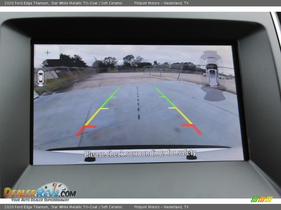 2020 Ford Edge Titanium Star White Metallic Tri-Coat / Soft Ceramic Photo #19