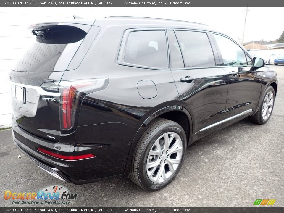 2020 Cadillac XT6 Sport AWD Stellar Black Metallic / Jet Black Photo #5