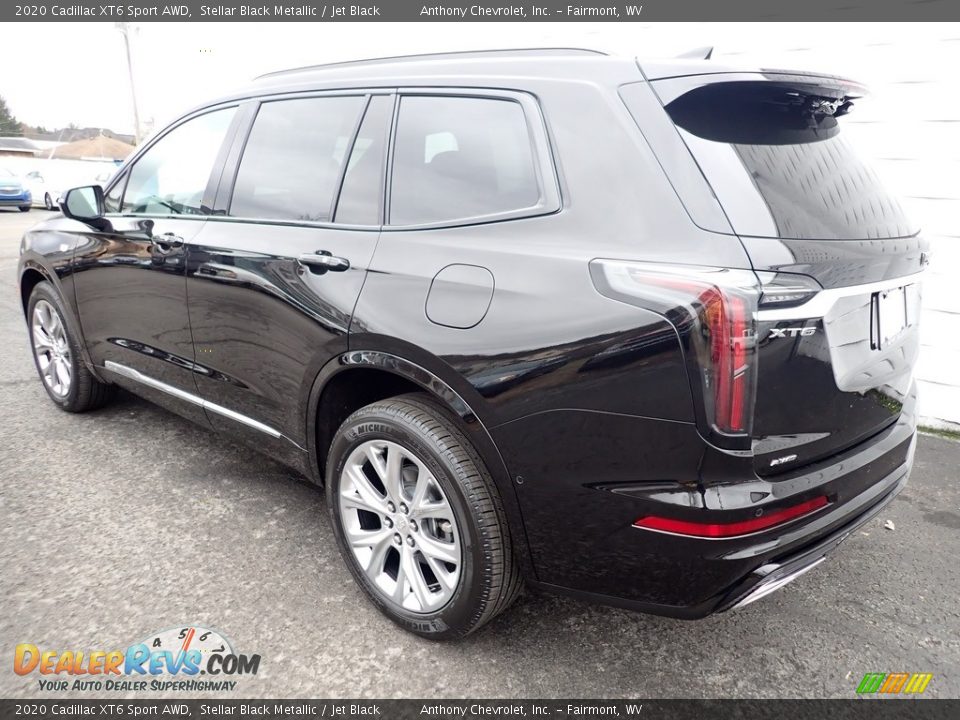 2020 Cadillac XT6 Sport AWD Stellar Black Metallic / Jet Black Photo #6