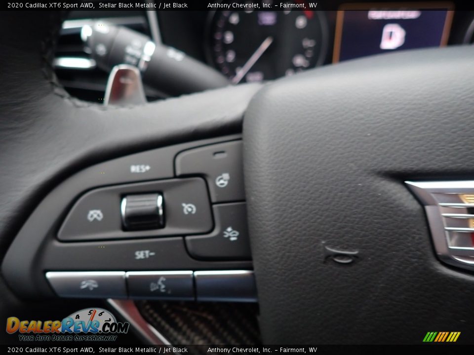 2020 Cadillac XT6 Sport AWD Stellar Black Metallic / Jet Black Photo #17