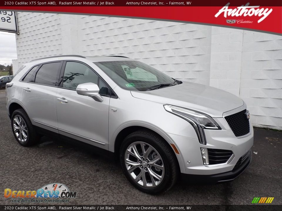 2020 Cadillac XT5 Sport AWD Radiant Silver Metallic / Jet Black Photo #1