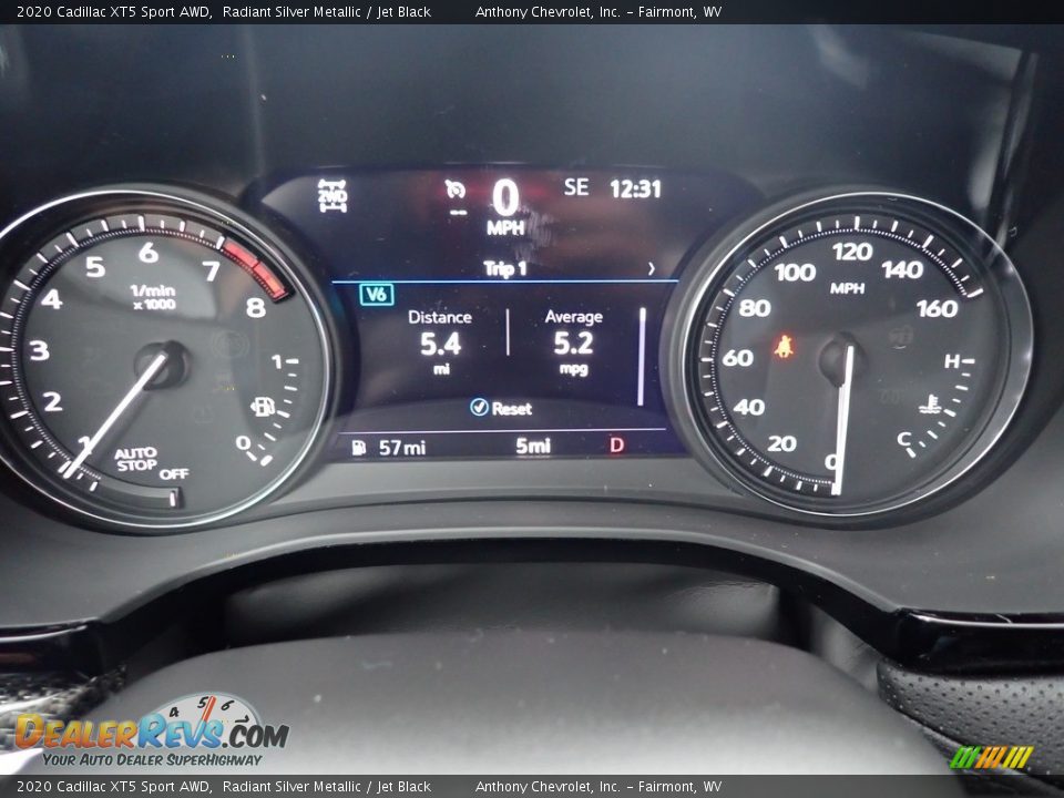 2020 Cadillac XT5 Sport AWD Radiant Silver Metallic / Jet Black Photo #18