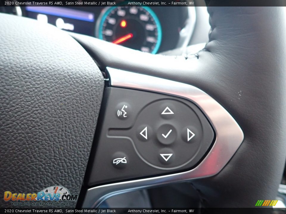2020 Chevrolet Traverse RS AWD Satin Steel Metallic / Jet Black Photo #19