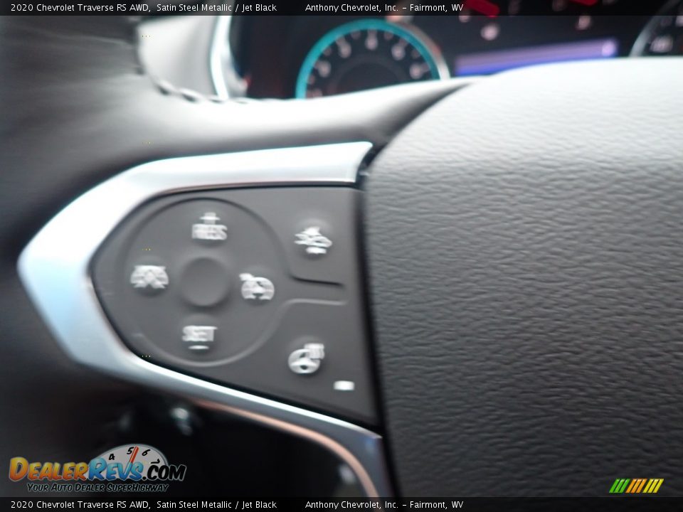 2020 Chevrolet Traverse RS AWD Satin Steel Metallic / Jet Black Photo #20