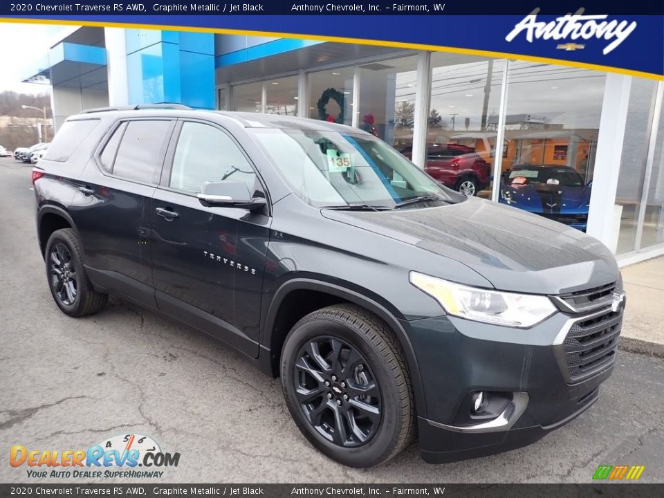 2020 Chevrolet Traverse RS AWD Graphite Metallic / Jet Black Photo #1