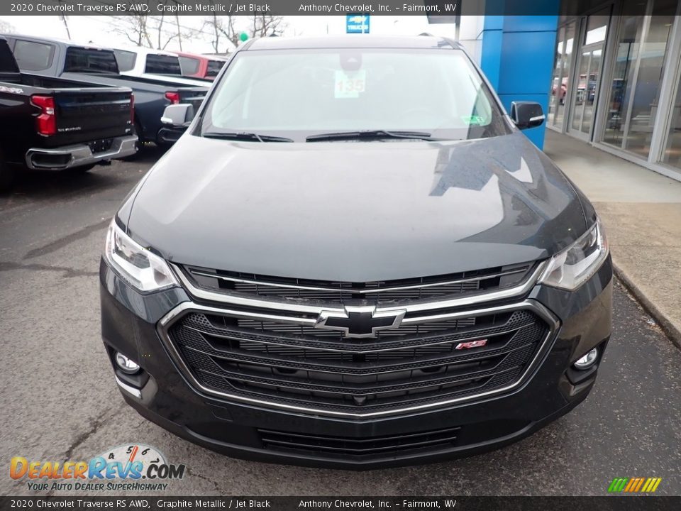 2020 Chevrolet Traverse RS AWD Graphite Metallic / Jet Black Photo #8