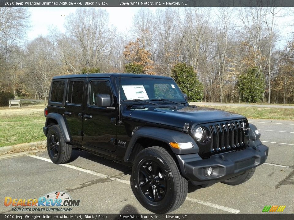 2020 Jeep Wrangler Unlimited Altitude 4x4 Black / Black Photo #4