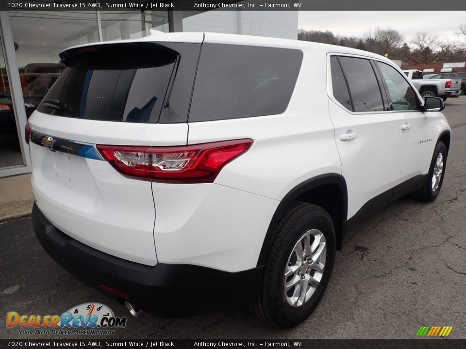 2020 Chevrolet Traverse LS AWD Summit White / Jet Black Photo #4