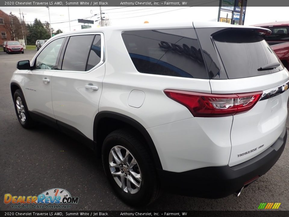 2020 Chevrolet Traverse LS AWD Summit White / Jet Black Photo #6