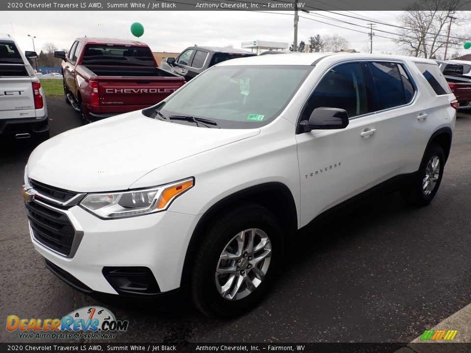 2020 Chevrolet Traverse LS AWD Summit White / Jet Black Photo #7