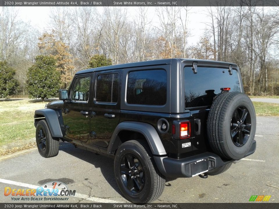 2020 Jeep Wrangler Unlimited Altitude 4x4 Black / Black Photo #8
