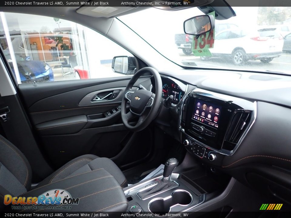 2020 Chevrolet Traverse LS AWD Summit White / Jet Black Photo #10