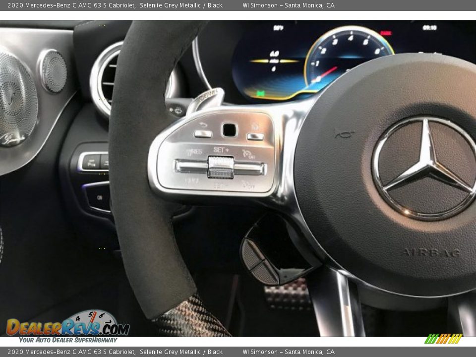 2020 Mercedes-Benz C AMG 63 S Cabriolet Selenite Grey Metallic / Black Photo #18
