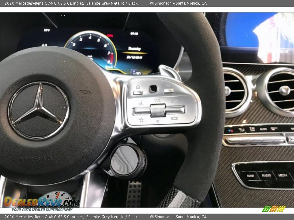 2020 Mercedes-Benz C AMG 63 S Cabriolet Selenite Grey Metallic / Black Photo #19