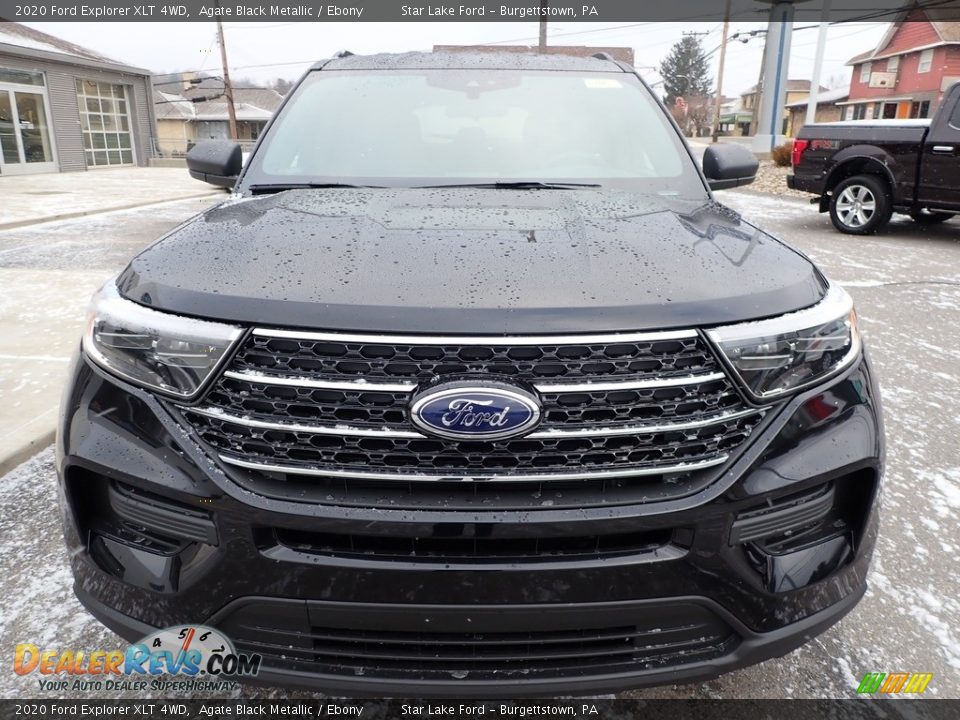 2020 Ford Explorer XLT 4WD Agate Black Metallic / Ebony Photo #2