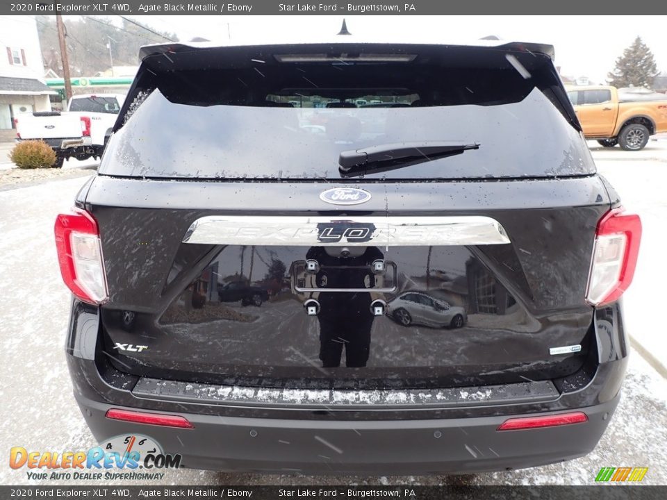 2020 Ford Explorer XLT 4WD Agate Black Metallic / Ebony Photo #6