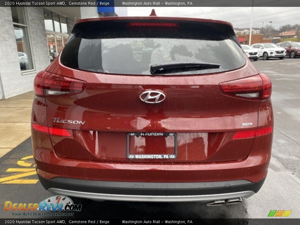 2020 Hyundai Tucson Sport AWD Gemstone Red / Beige Photo #5