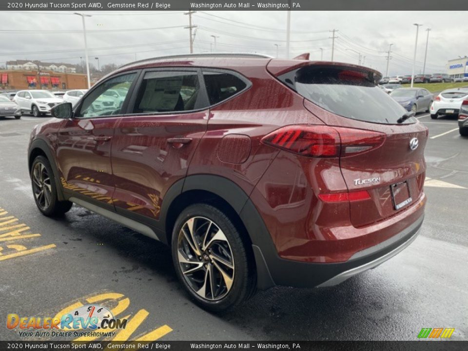 2020 Hyundai Tucson Sport AWD Gemstone Red / Beige Photo #6