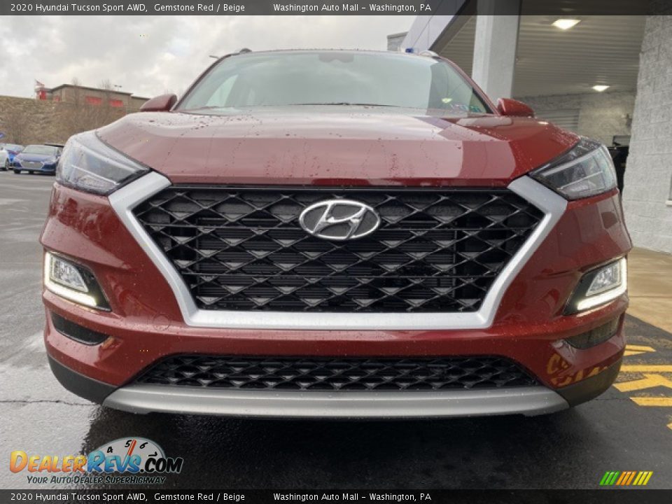 2020 Hyundai Tucson Sport AWD Gemstone Red / Beige Photo #8