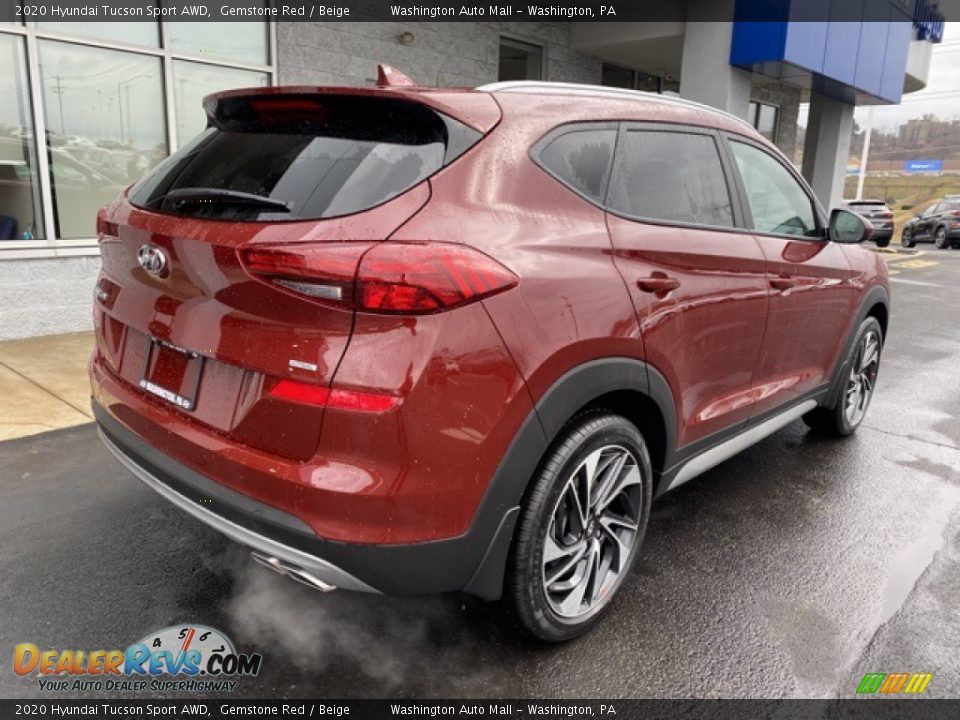 2020 Hyundai Tucson Sport AWD Gemstone Red / Beige Photo #4