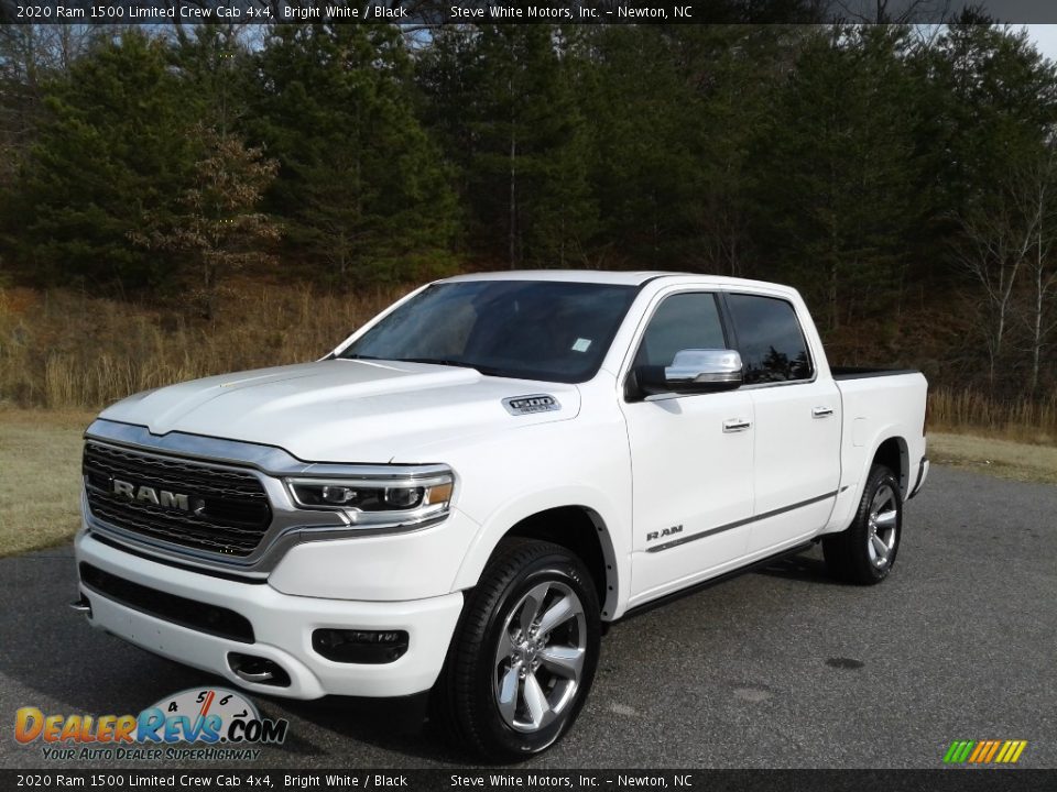 2020 Ram 1500 Limited Crew Cab 4x4 Bright White / Black Photo #2