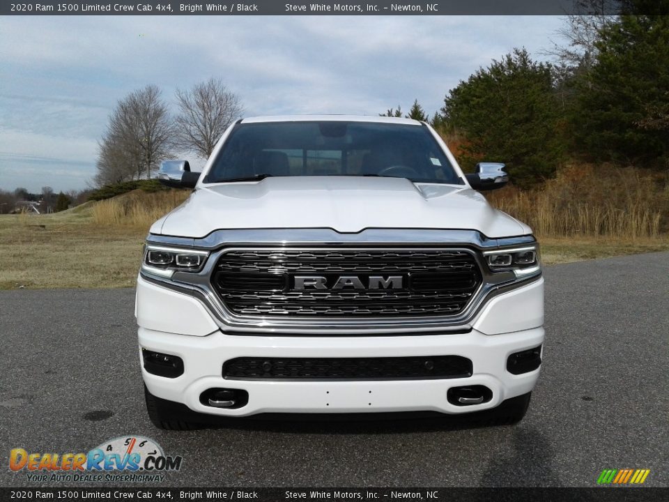 2020 Ram 1500 Limited Crew Cab 4x4 Bright White / Black Photo #3