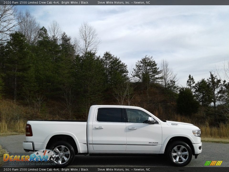 2020 Ram 1500 Limited Crew Cab 4x4 Bright White / Black Photo #5