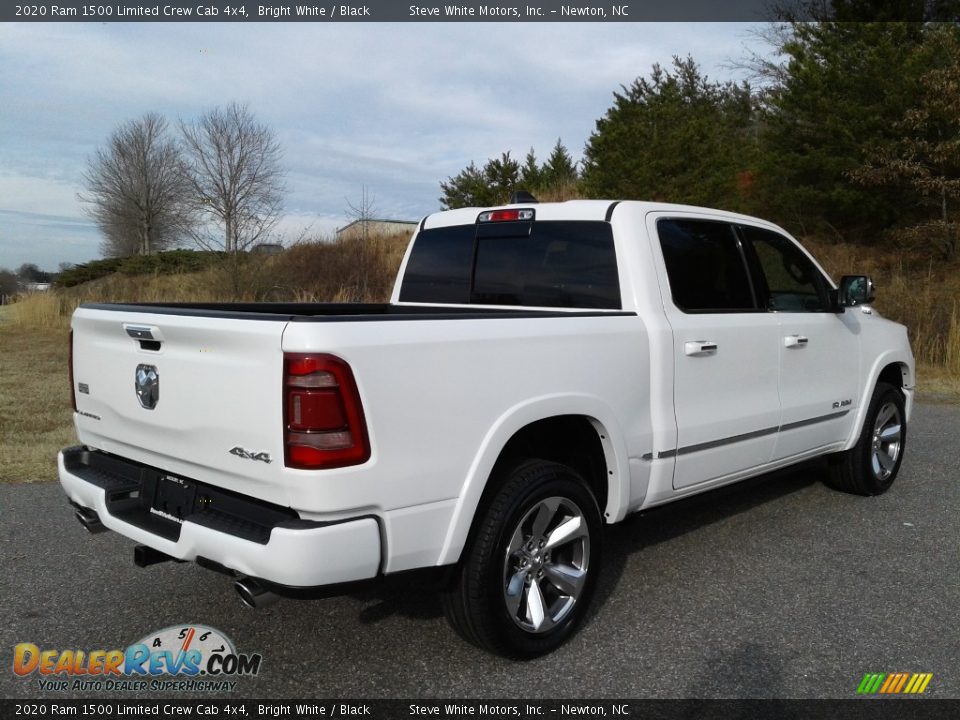 2020 Ram 1500 Limited Crew Cab 4x4 Bright White / Black Photo #6