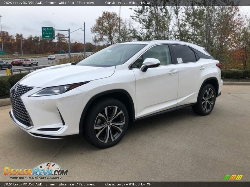 2020 Lexus RX 350 AWD Eminent White Pearl / Parchment Photo #1