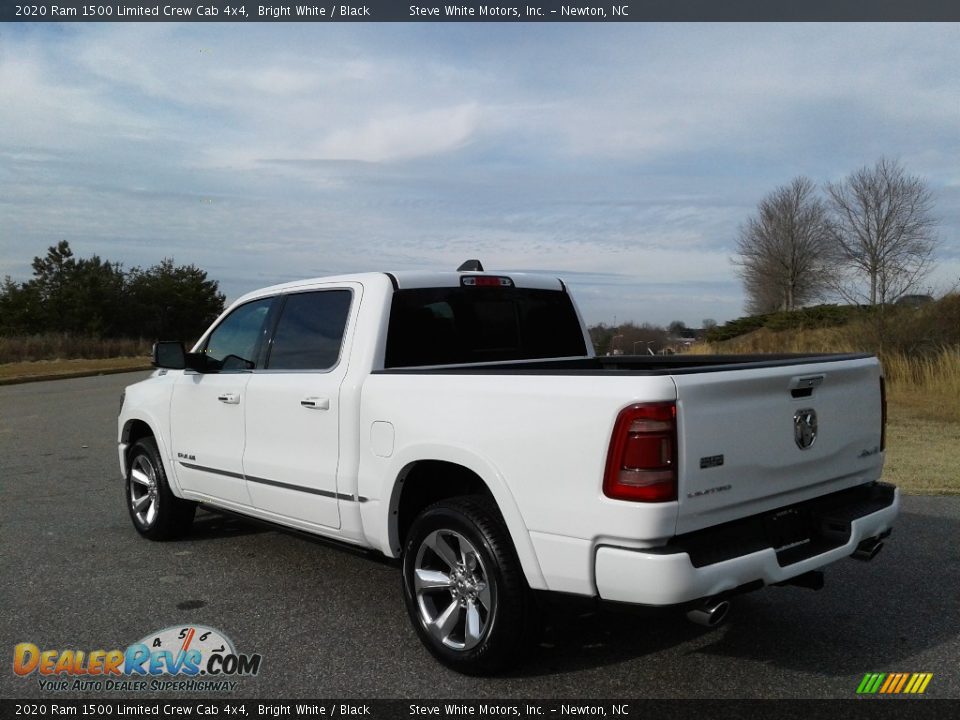 2020 Ram 1500 Limited Crew Cab 4x4 Bright White / Black Photo #9