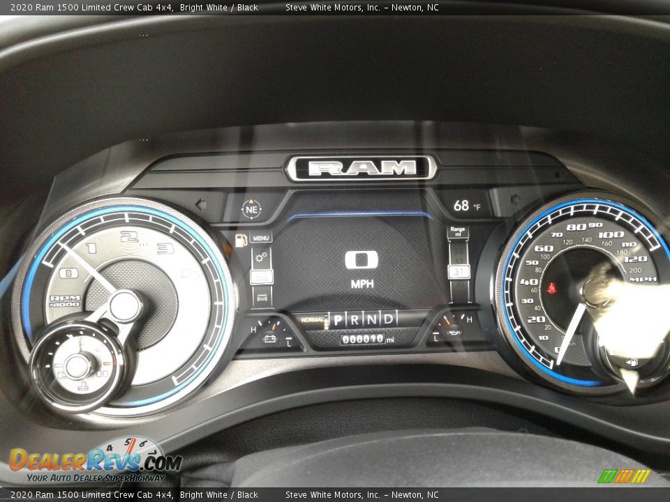 2020 Ram 1500 Limited Crew Cab 4x4 Bright White / Black Photo #13