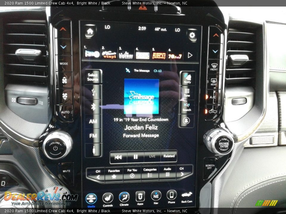 2020 Ram 1500 Limited Crew Cab 4x4 Bright White / Black Photo #15