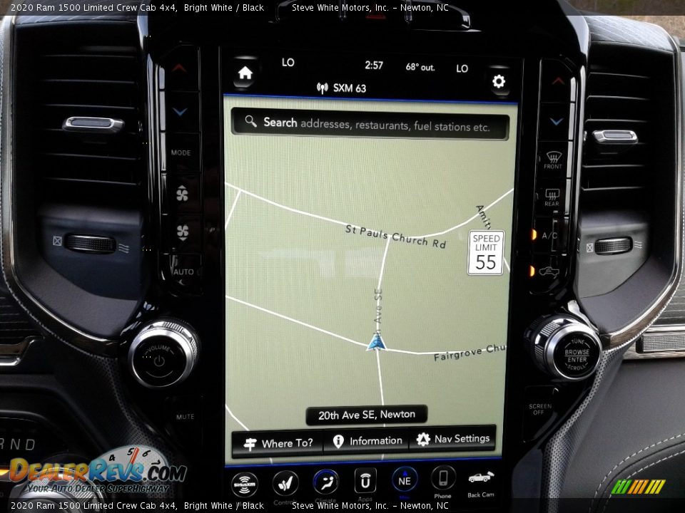 2020 Ram 1500 Limited Crew Cab 4x4 Bright White / Black Photo #18