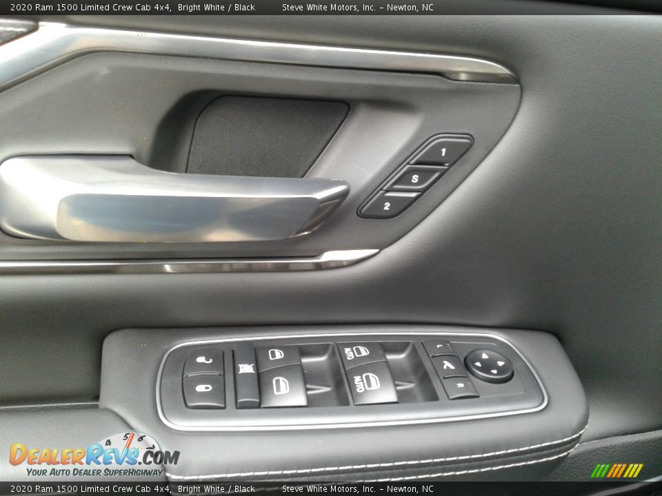 2020 Ram 1500 Limited Crew Cab 4x4 Bright White / Black Photo #36