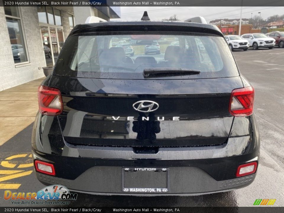 2020 Hyundai Venue SEL Black Noir Pearl / Black/Gray Photo #5