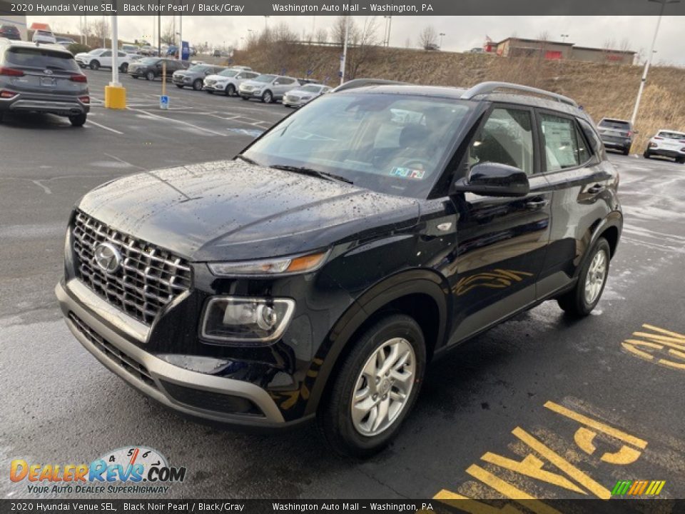 2020 Hyundai Venue SEL Black Noir Pearl / Black/Gray Photo #7