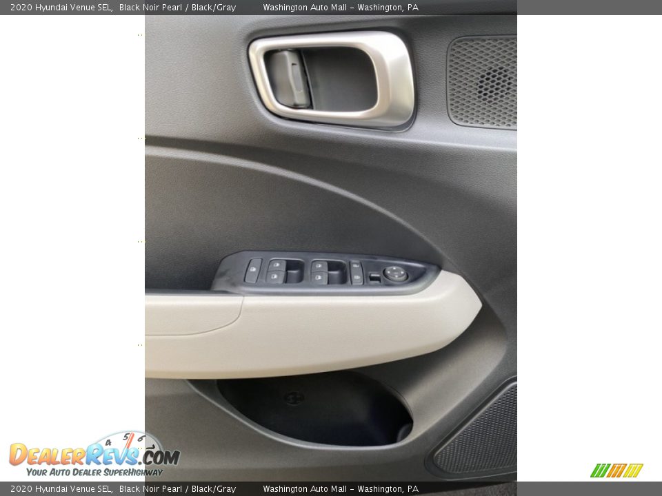 2020 Hyundai Venue SEL Black Noir Pearl / Black/Gray Photo #12
