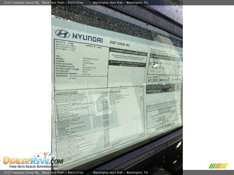 2020 Hyundai Venue SEL Window Sticker Photo #16