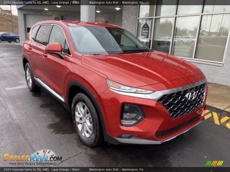 Front 3/4 View of 2020 Hyundai Santa Fe SEL AWD Photo #2